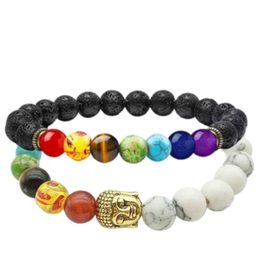 ⭐️ Lot of 2 NWT! Handmade Reiki Healing 7 Chakra Bracelet